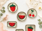 Preview: Label Früchte Set - ITH-Stickdatei